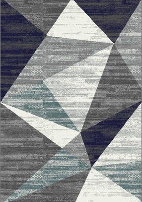 Paklājs Domoletti Estella X88 OK1, zila krās./pelēka krās., 150 cm x 100 cm