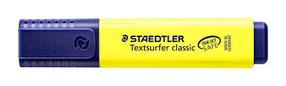 Tekstimarker, 1 - 5 mm, kollane v.