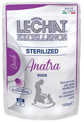 Šlapias kačių maistas Monge Lechat Excellence Wet Sterilized With Duck, antiena, 0.1 kg