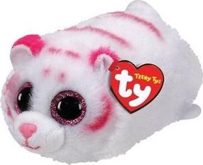 Плюшевая игрушка TY Teeny Tabor Tiger, белый цв./розовый цв., 10 см