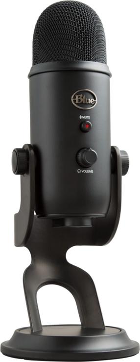 Kondensatora mikrofons Logitech Blue Yeti, melna krās.