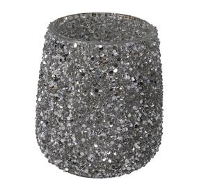 Svečturis A75202710, stikls, 11 cm, sudraba krās.