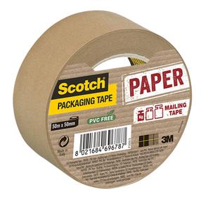 Iepakošanas lente Scotch Paper, vienpusējs, 50 m x 50 mm
