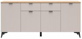 Komoda Velton, kašmyro sp./artisan oak sp., 69 cm x 180 cm x 47 cm