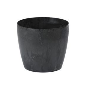 Lillepott Lamela Magnolija, plastik, 30 cm x 30 cm, Ø 30 cm, tumehall v.
