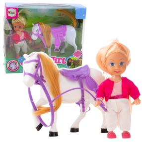 Кукла с аксессуарами Lean Toys Cute Girl Happy Time, 12 см, многоцветный