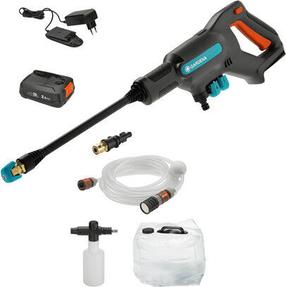 Elektrinė aukšto slėgio plovykla Gardena AquaClean 24/18V P4A Premium Set, 24 Bar