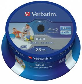 Записываемый компакт-диск Verbatim, 25 GB, 25шт.