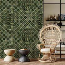 Tapetai Artgeist Olive Mosaic, 1000 cm x 50 cm