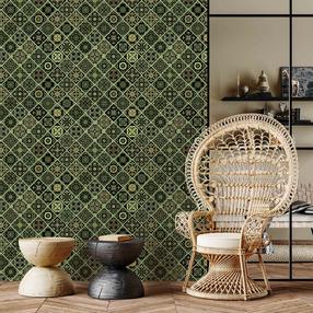 Tapetai Artgeist Olive Mosaic, 1000 cm x 50 cm
