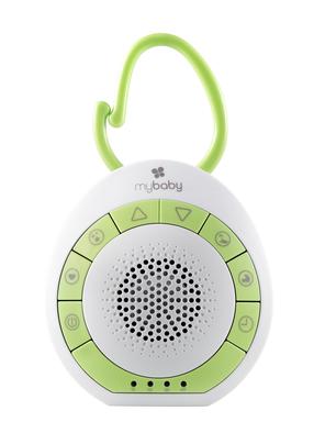 Bērnu miega palīglīdzeklis Homedics MyBaby SoundSpa On-The-Go, balta krās./zaļa krās.