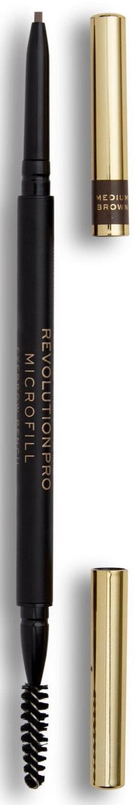 Uzacu zīmulis Makeup Revolution London Pro Microfill, 0.1 g, brūna krās. medium brown