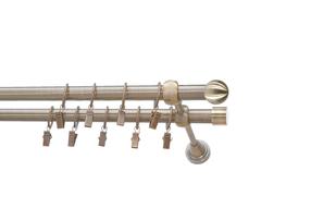 Karnizo komplektas Karpol Eliza Ball, 250 cm, Ø 16 mm, antikinio aukso sp.