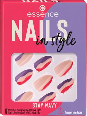 Liimitavad küüned Essence Nails In Style, hele pruun v./lilla v.