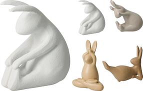 Dekorācija, lieldienas Bunny yoga PLX000490, 13.8 cm, (krāsa/dizains tiek izvēlēts nejauši)