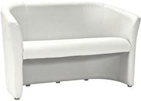 Sofa TM 2, balta sp., 126 x 60 cm x 76 cm