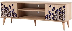 ТВ стол Kalune Design Truva 123, дубовый цв., 40 см x 140 см x 50 см