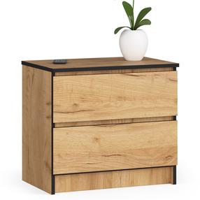 Naktinis staliukas Akord K60, ąžuolo sp., 55 cm x 60 cm x 40 cm