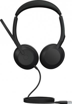 Vadu austiņas Jabra Evolve 2, melna krās.