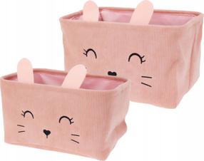Uzglabāšanas kastes komplekts, paredzēts uzglabāšanai Home Styling Collection Cutie, 14.4 l, rozā krās., 33 x 23 x 19 cm