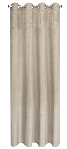 Naktinė užuolaida ZKYJ-01, sidabro sp./smėlio sp., 140 cm x 250 cm