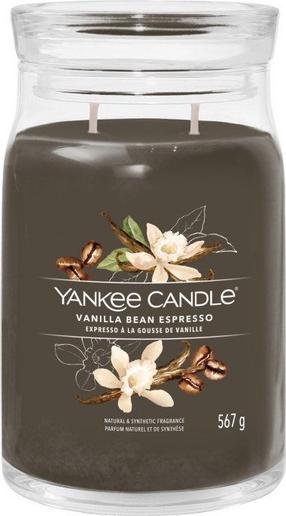 Žvakė, aromatinė Yankee Candle Signature Vanilla Bean Espresso, 60 - 90 h, 567 g, ruda sp.