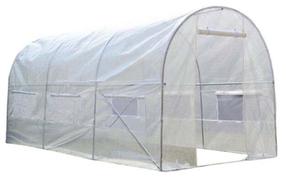 Arkveida siltumnīca ar ventilācijas atverēm, polivinilhlorīds (pvc), 3 x 2 m, balta krās.
