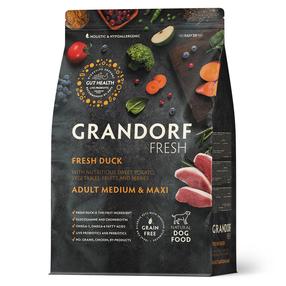 Сухой корм для собак Grandorf Fresh Adult Medium & Maxi, мясо утки, 3 кг