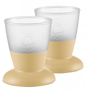 Vaikiškas puodelis BabyBjorn Baby Cup, 8 mėn., termoplastinis elastomeras (tpe), geltona sp.