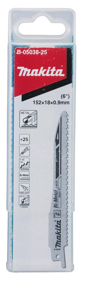 Набор пильных полотен Makita B-05038-25, 15.2 см, 25 шт.