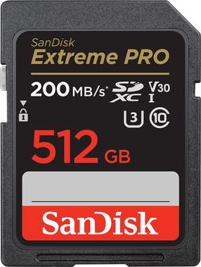 Atmiņas karte SanDisk Extreme Pro, 512 GB, 200 Mb/s