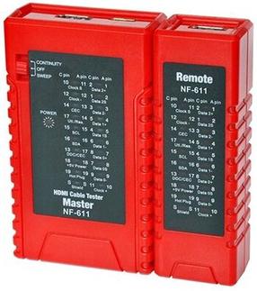Testeris HiSmart NF622, juoda sp./raudona sp.