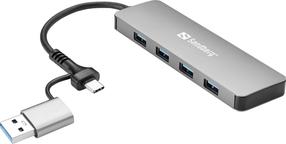 USB sadalītājs Sandberg USB-C/A to 4xUSB 3.0 Hub