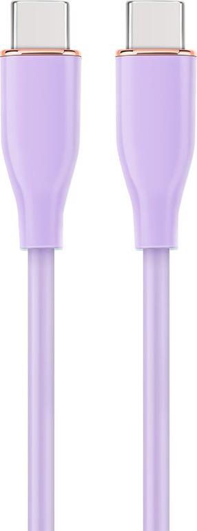 Vads Gembird Premium silicon USB Type-C Vīrietis, USB Type-C Vīrietis, 1.5 m, violeta krās.