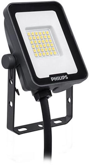 Prožektorius be judesio daviklio, tvirtinamas prie lubų arba sienos Philips Ledinaire Floodlights BVP164, 20 W, 2200 lm, 3000 °K, IP65, pilka sp.