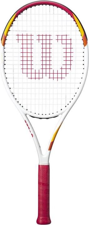 Tennisereket Wilson SIX ONE, valge v./punane v./kollane v.