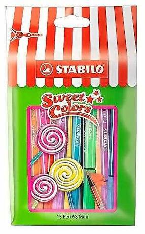 Pastakad Stabilo Pen 68 Lollipop, mitmevärviline, 1 mm