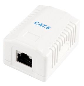 Соединение Gembird NCAC-1F6-01 Gembird CAT6 FTP, 53 x 40 мм, белый цв.