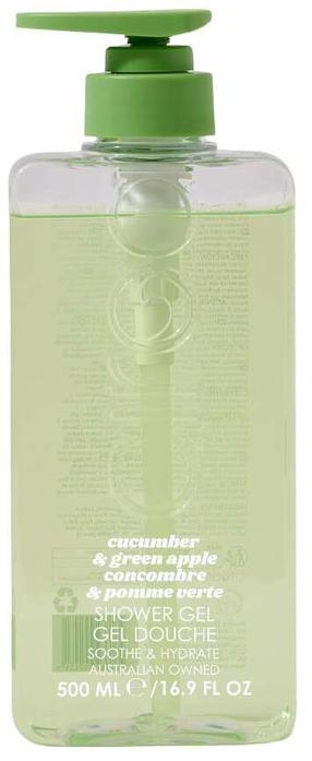 Kūno prausimosi želė Ciroa Protect & Hydrate Cucumber & Green Apple, 500 ml