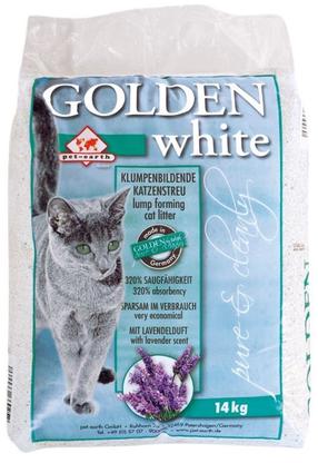 Наполнитель для кошачьего туалета Golden White Pure&Cleanly Lavander 9244, органический (комкующийся), 14 кг