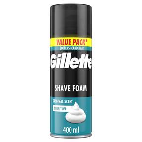 Skūšanās putas Gillette Classic Sensitive, 400 ml