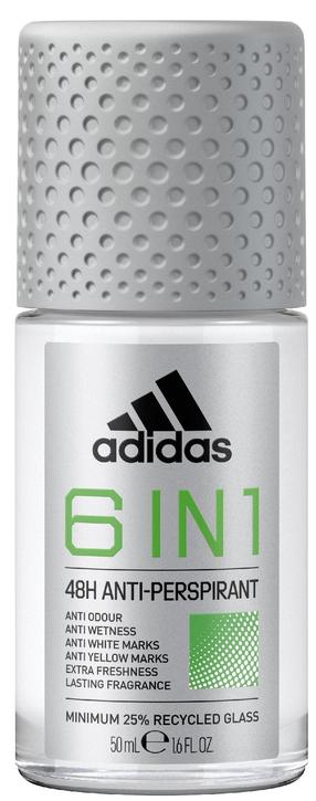 Vīriešu dezodorants Adidas 6In1 48H, 50 ml