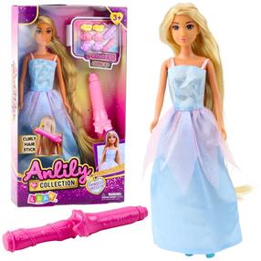 Lėlė su priedais Lean Toys Anlily Princess Dress Up, 30 cm, rožinė sp.