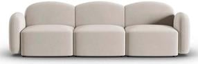 Sofa Micadoni Home Blair MIC_3S_184_F1_BLAIR1, smėlio sp./lašišinė sp., 272 x 87 cm x 80 cm