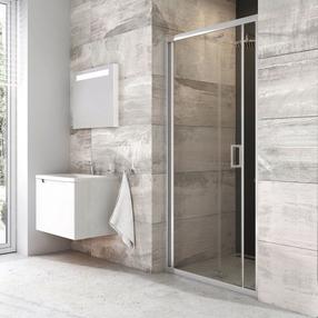 Dušo durys Ravak Blix BLDZ2-90, 90 cm x 190 cm, aliuminio sp./skaidri sp./grūdintas