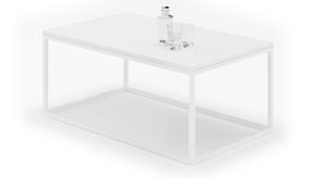 Kavos staliukas ADRK Narisa, balta sp., 60 cm x 100 cm x 43 cm