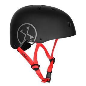 Шлем для катания на роликах Nils Extreme MTW001-2, S (52-56 см), черный цв.