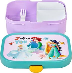 Konteiner toidu jaoks, söögiriistadega Mepal Campus Disney Princess, 0.750 l, 18 cm x 13 cm, violetne v./mitmevärviline