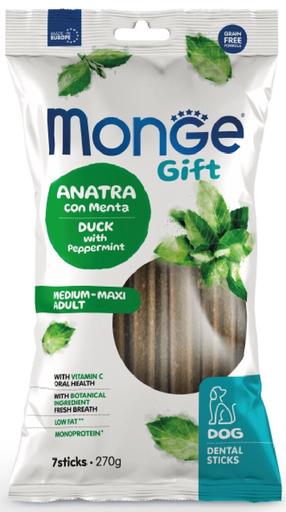 Koeramaius Monge Gift Dental Stick Medium & Maxi Duck With Peppermint, pardiliha, 0.27 kg, 7 tk