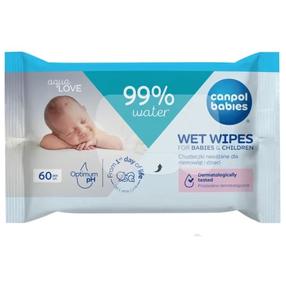 Puhastuslapid beebidele Canpol Babies Aqua Love, 14/200, 60 tk